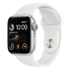 Apple Watch Series SE 2 40mm Silver Aluminum Case with White Sport Band