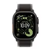 Apple Watch Series Ultra 3 49mm Black Titanium Case with Black/Charcoal Trail Loop S/M